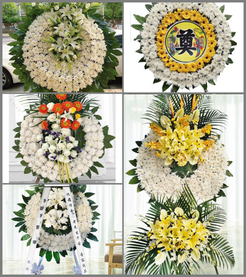 湖北孝感市大悟县大新镇五童村花圈速递